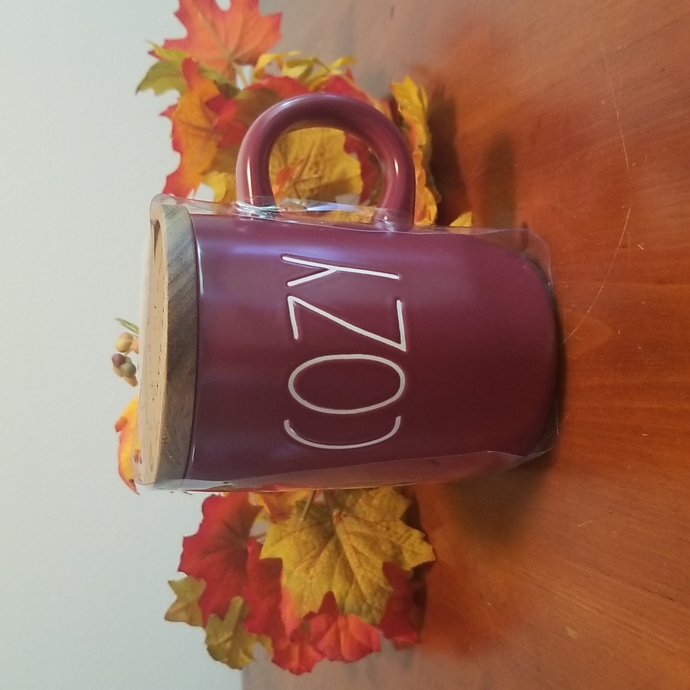 Rae Dunn Cozy mug maroon